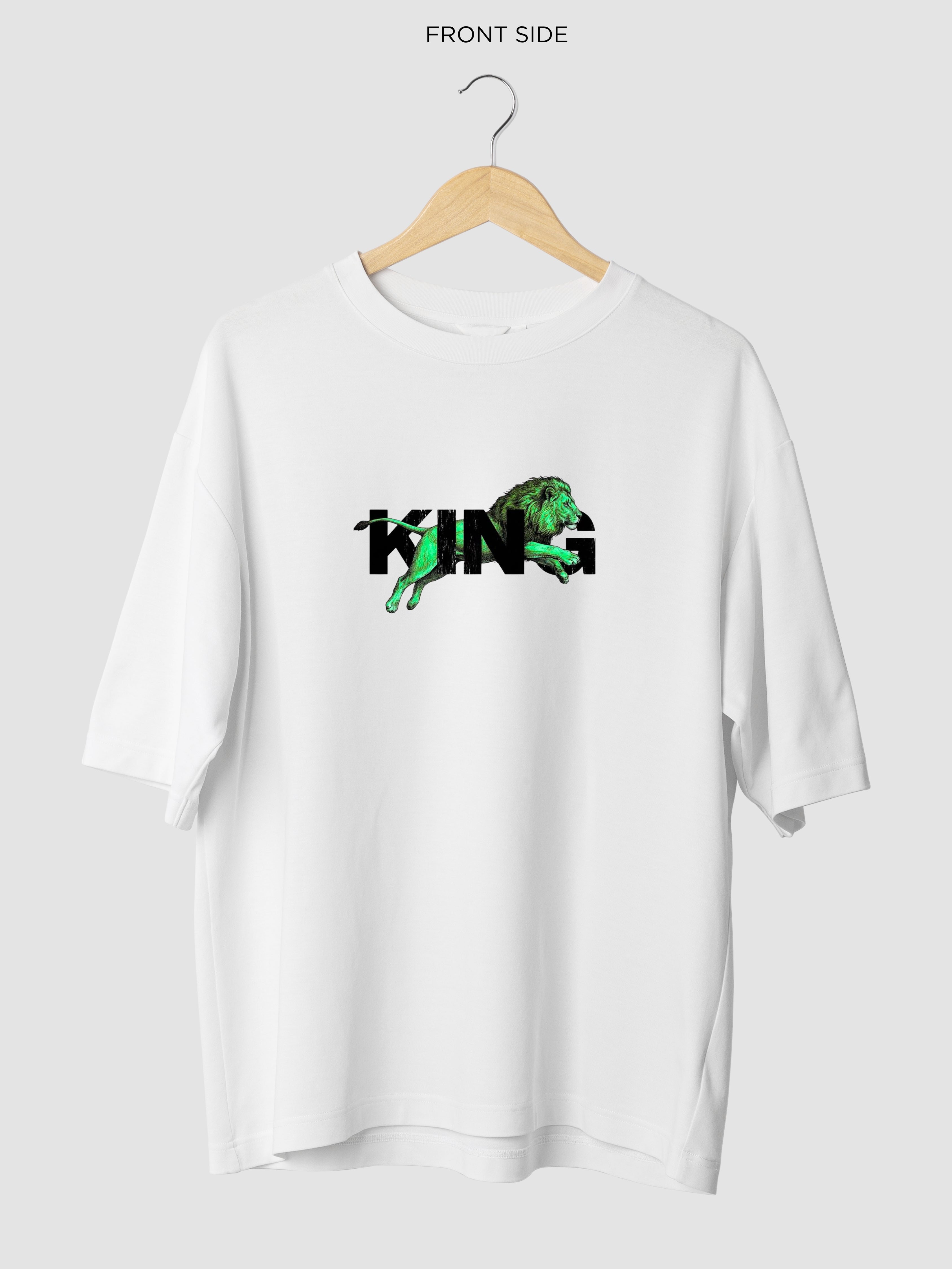 KING - OVERSIZE WHITE TSHIRT