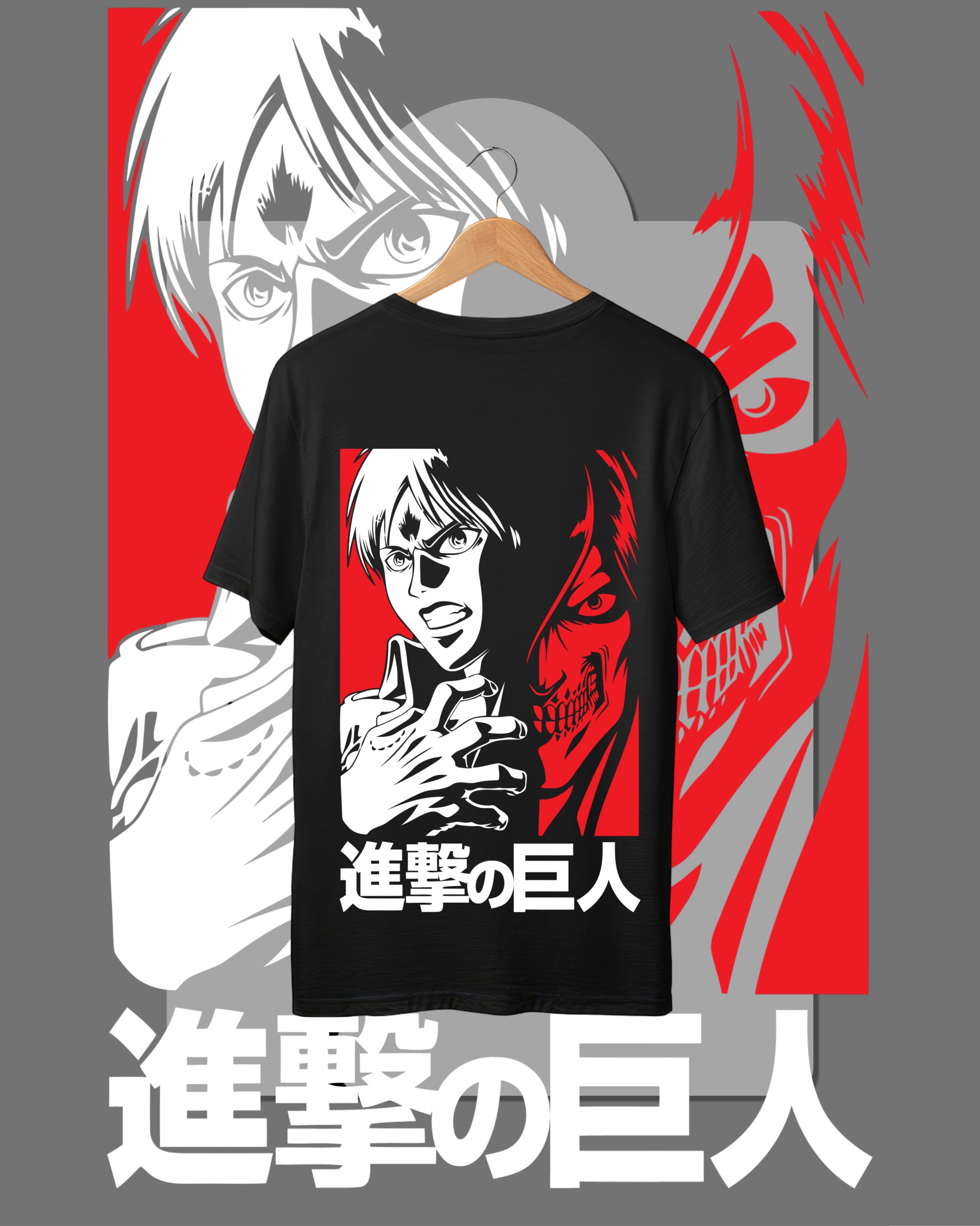 ANIME -OVERSIZE BLACK TEE