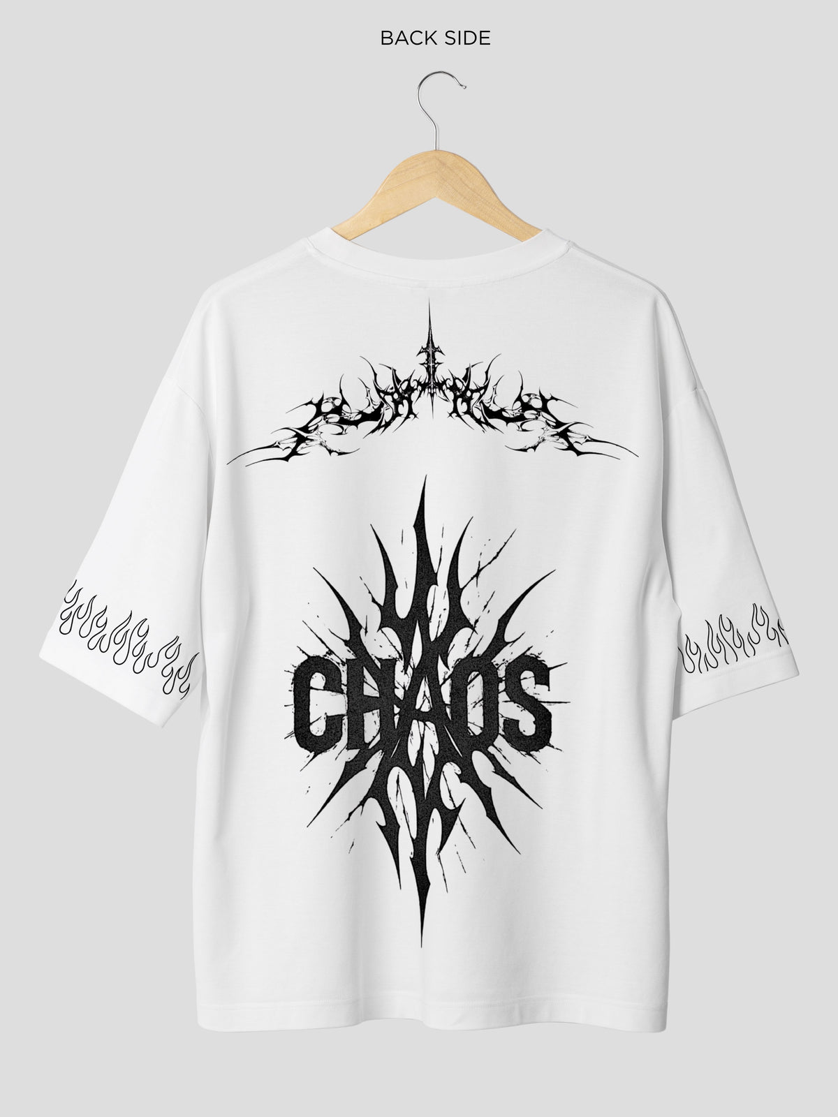 UNIQUE WHITE OVERSIZE TEE