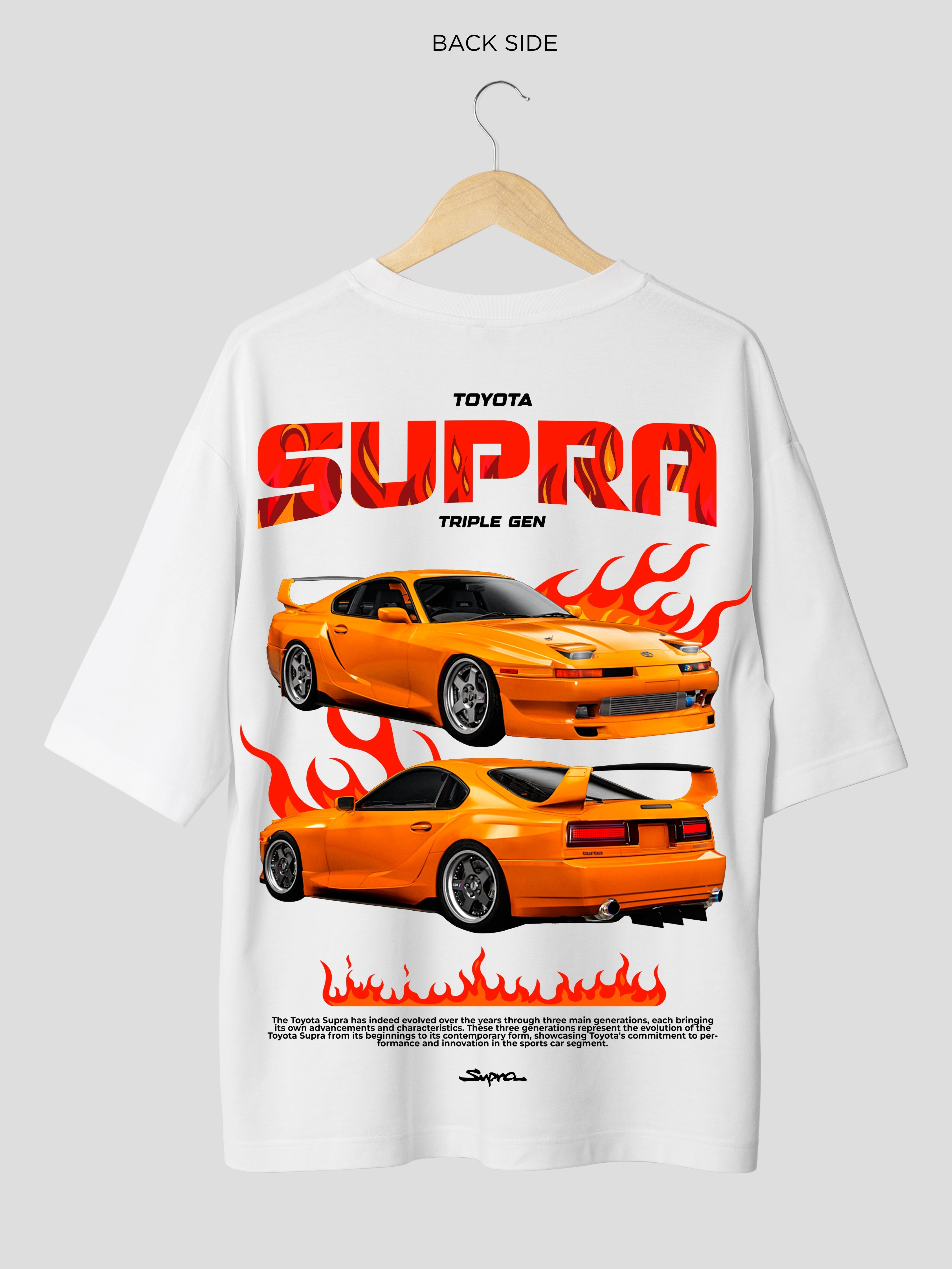 SUPRA- OVERSIZE WHITE TSHIRT
