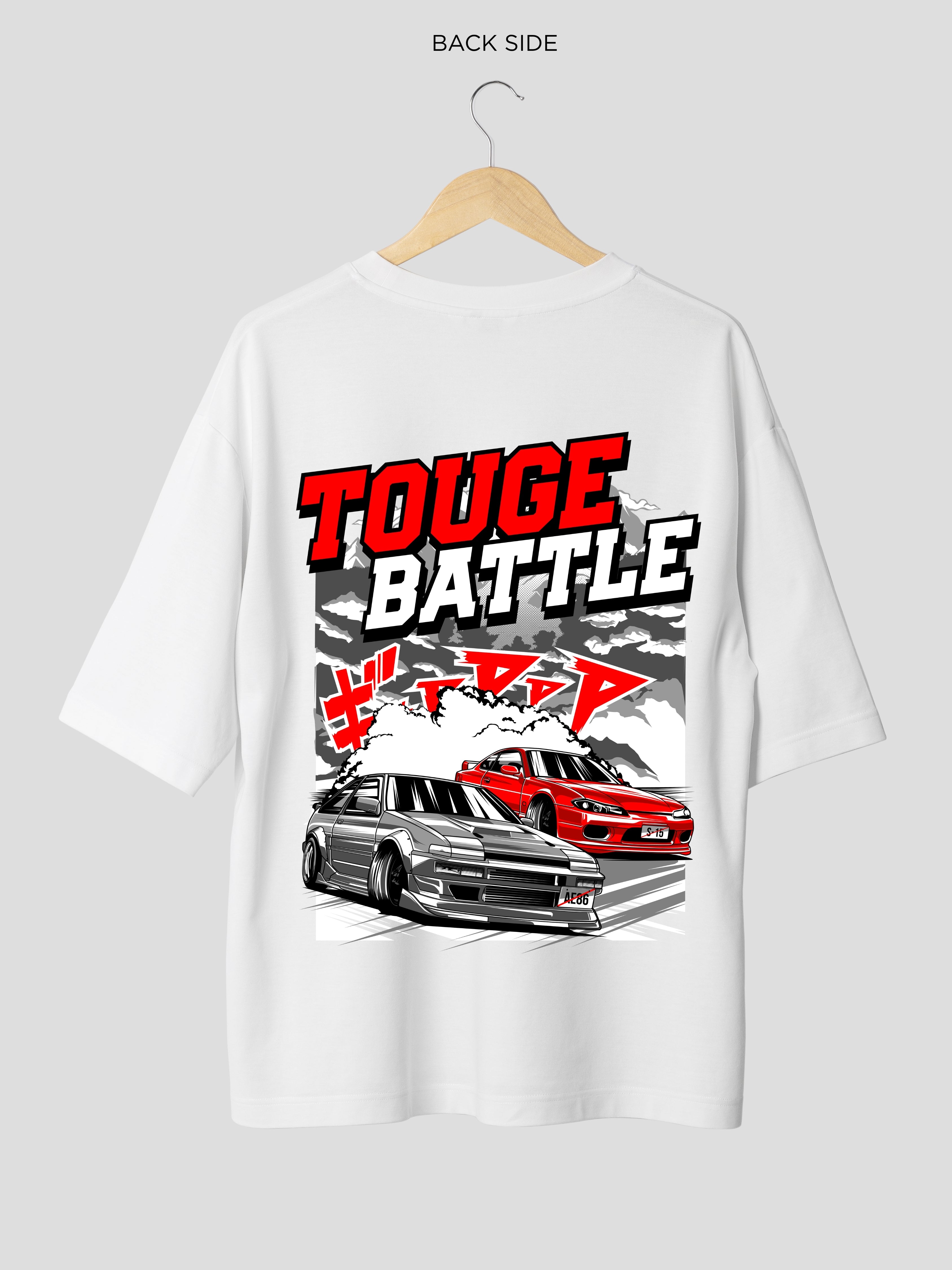 RIDE-OVERSIZE WHITE TSHIRT