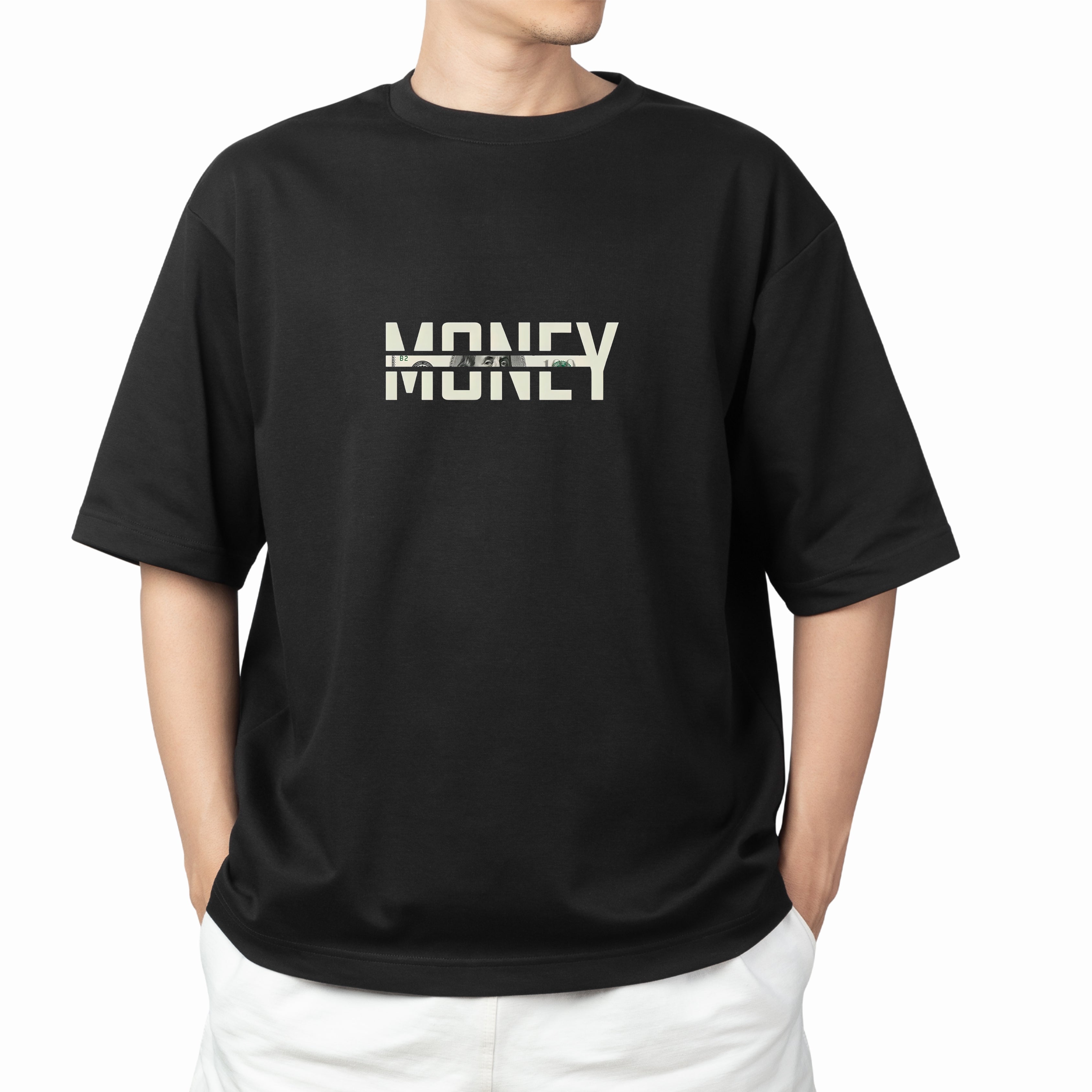 MONEY - BLACK OVERSIZE TEES