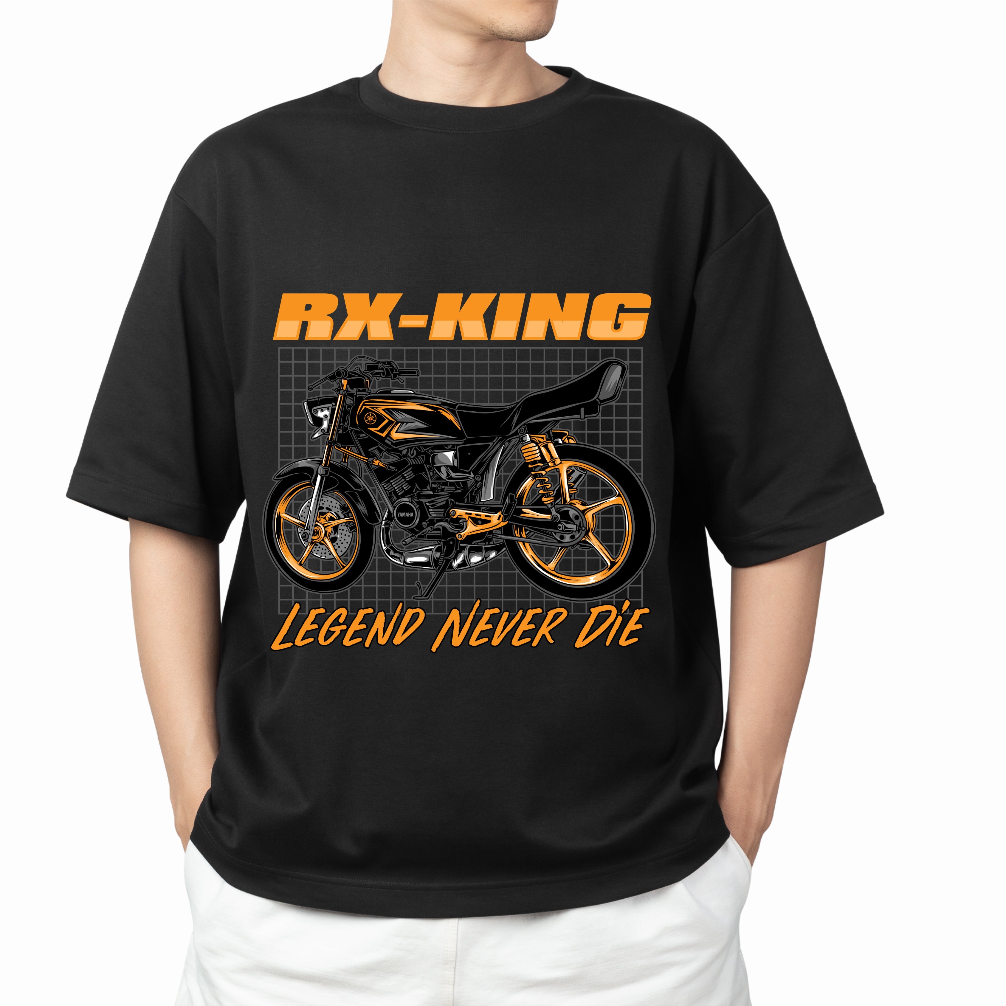 RX KING - BLACK OVER SIZE TEES