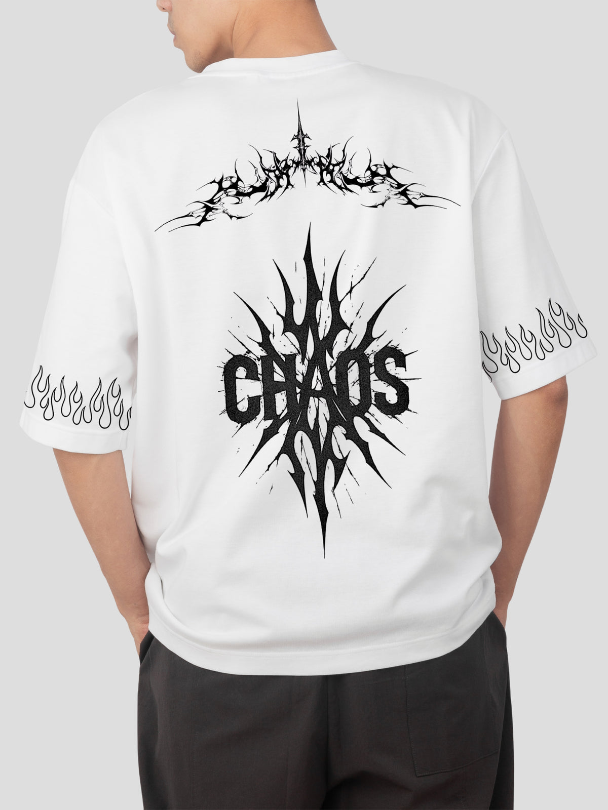 UNIQUE WHITE OVERSIZE TEE