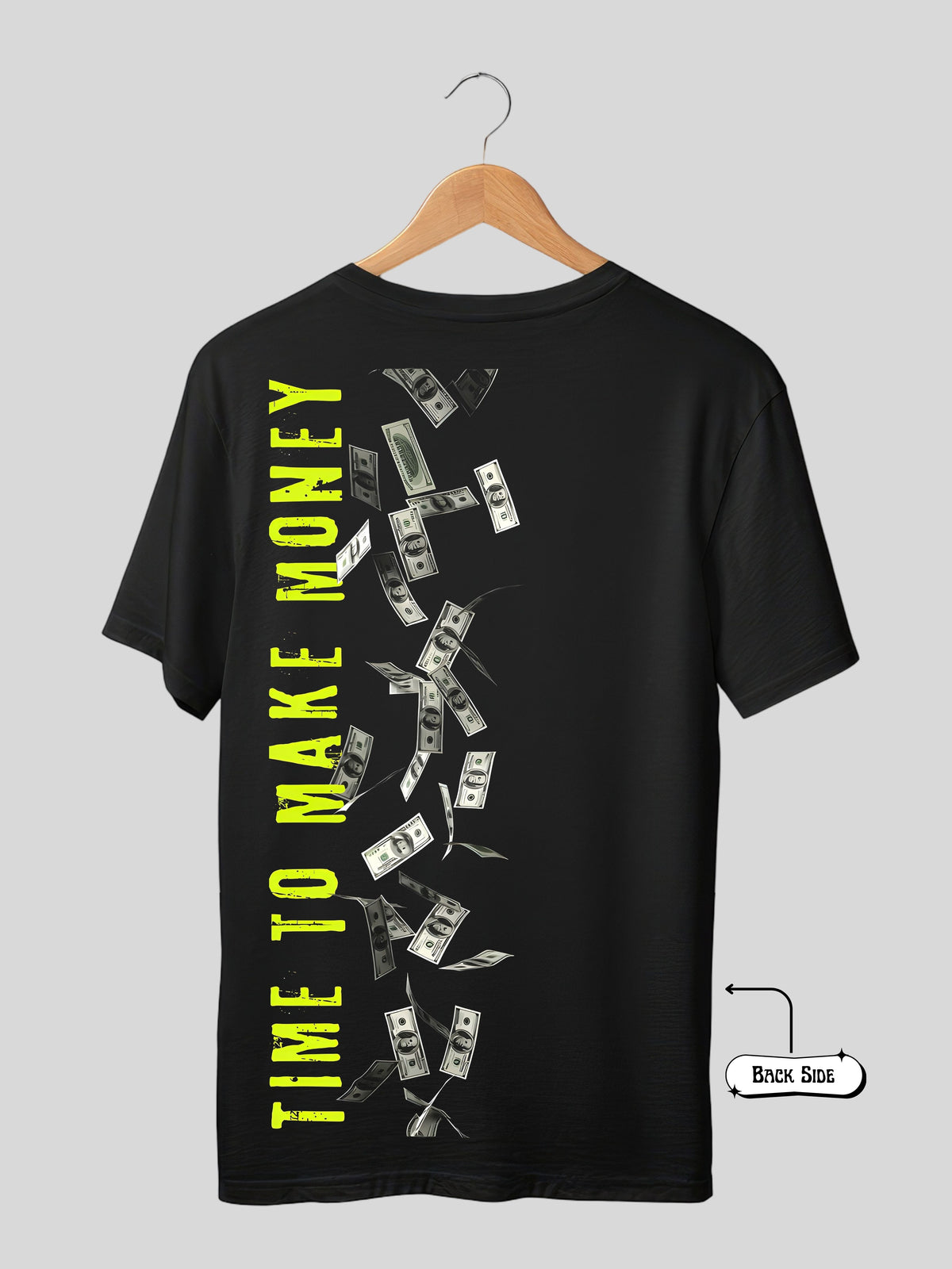 MAKE MONEY - BLACK OVERSIZE TSHIRT