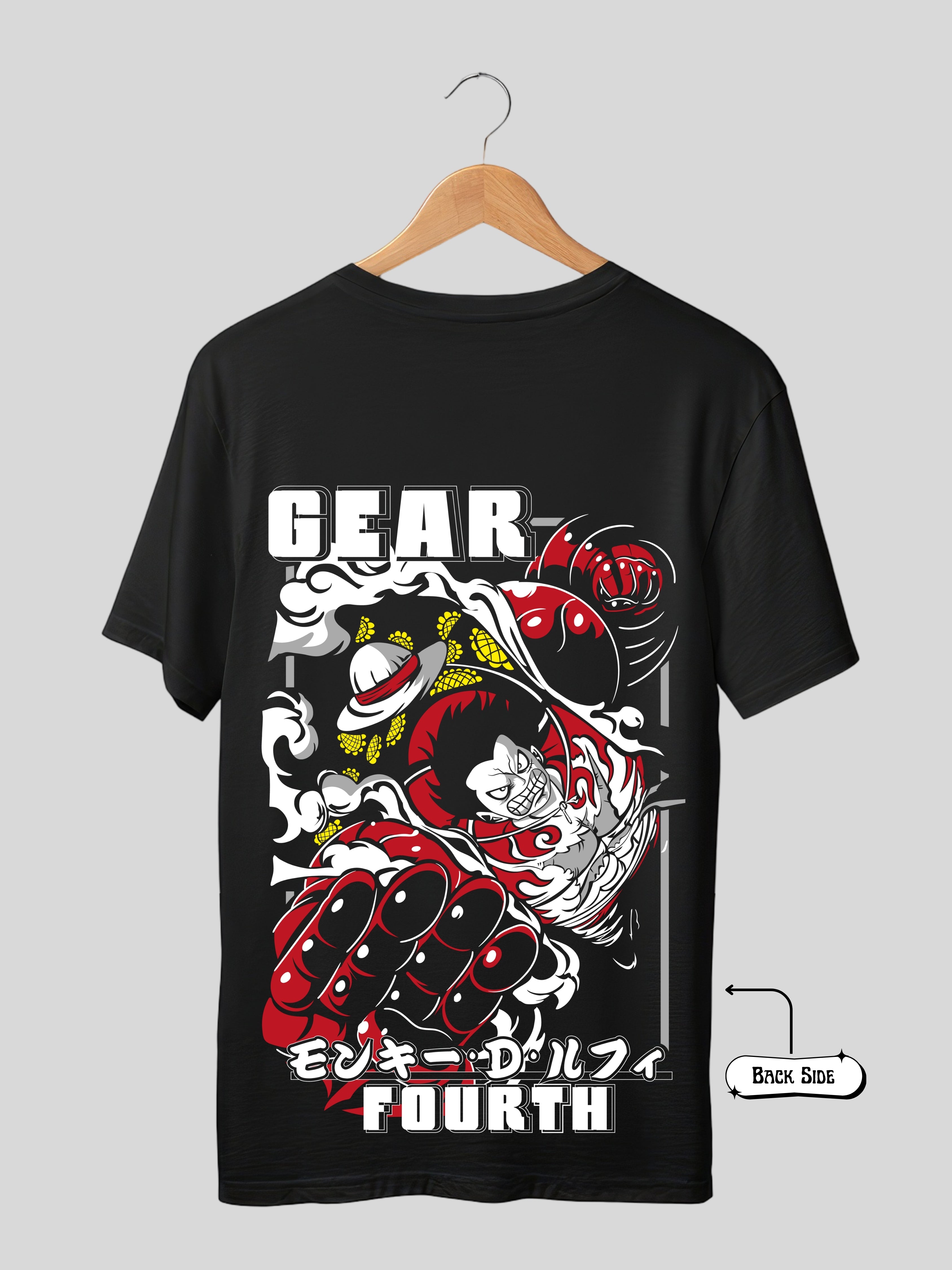 GEAR- BLACK OVERSIZE TSHIRT