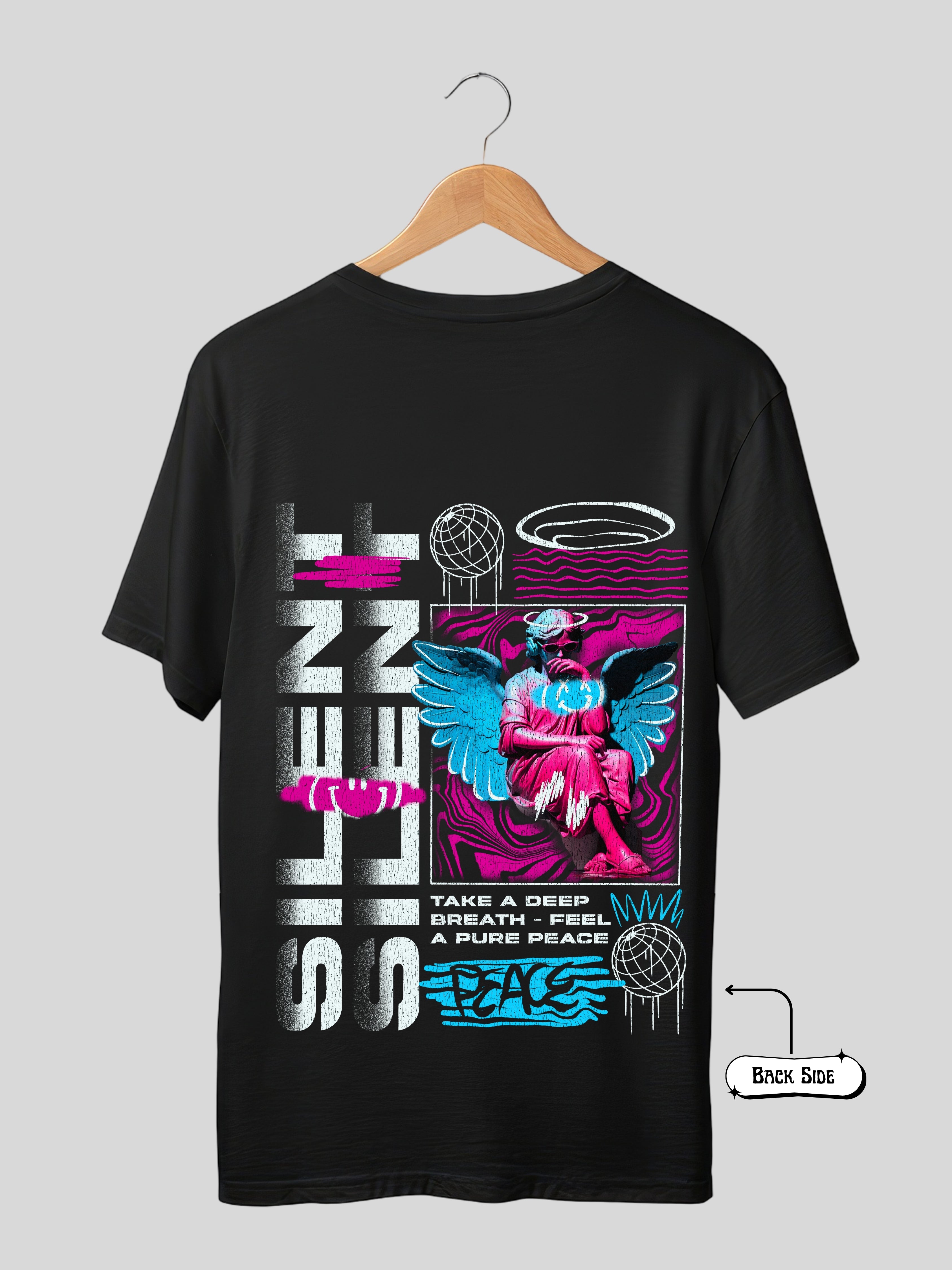 SILENT-BLACK OVERSIZE TSHIRT