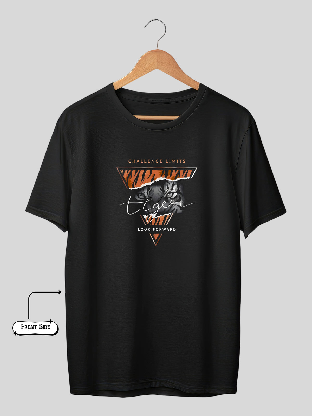 BE TIGER - BLACK OVERSIZE TEES