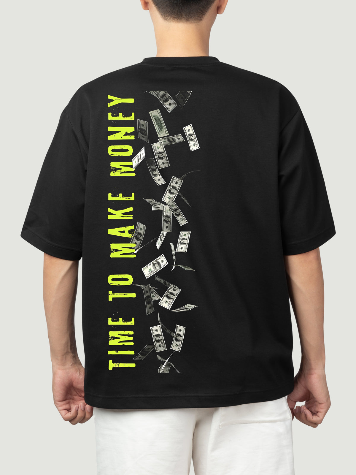 MAKE MONEY - BLACK OVERSIZE TSHIRT
