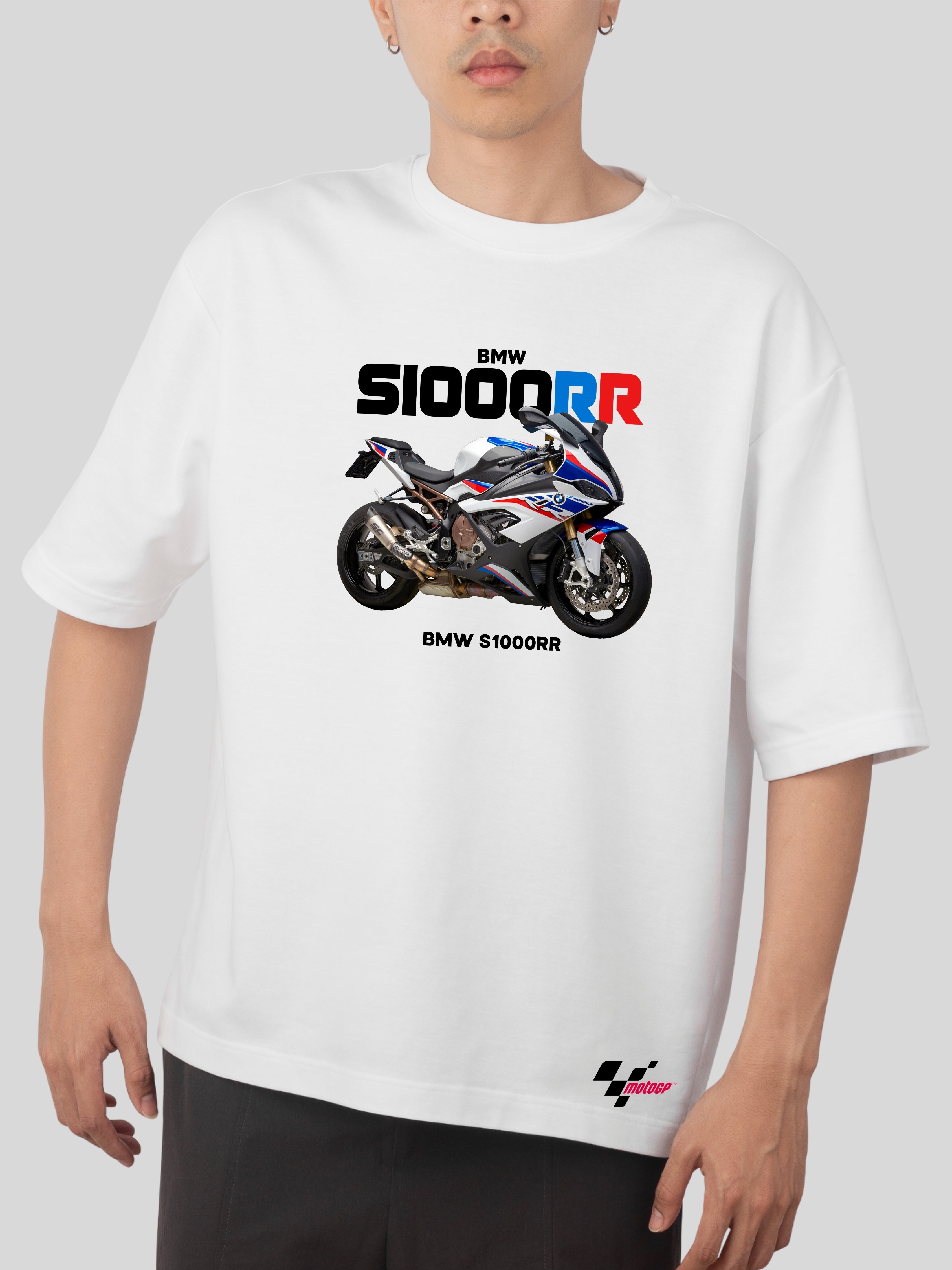 BWM S1000RR-OVERSIZE WHITE TSHIRT