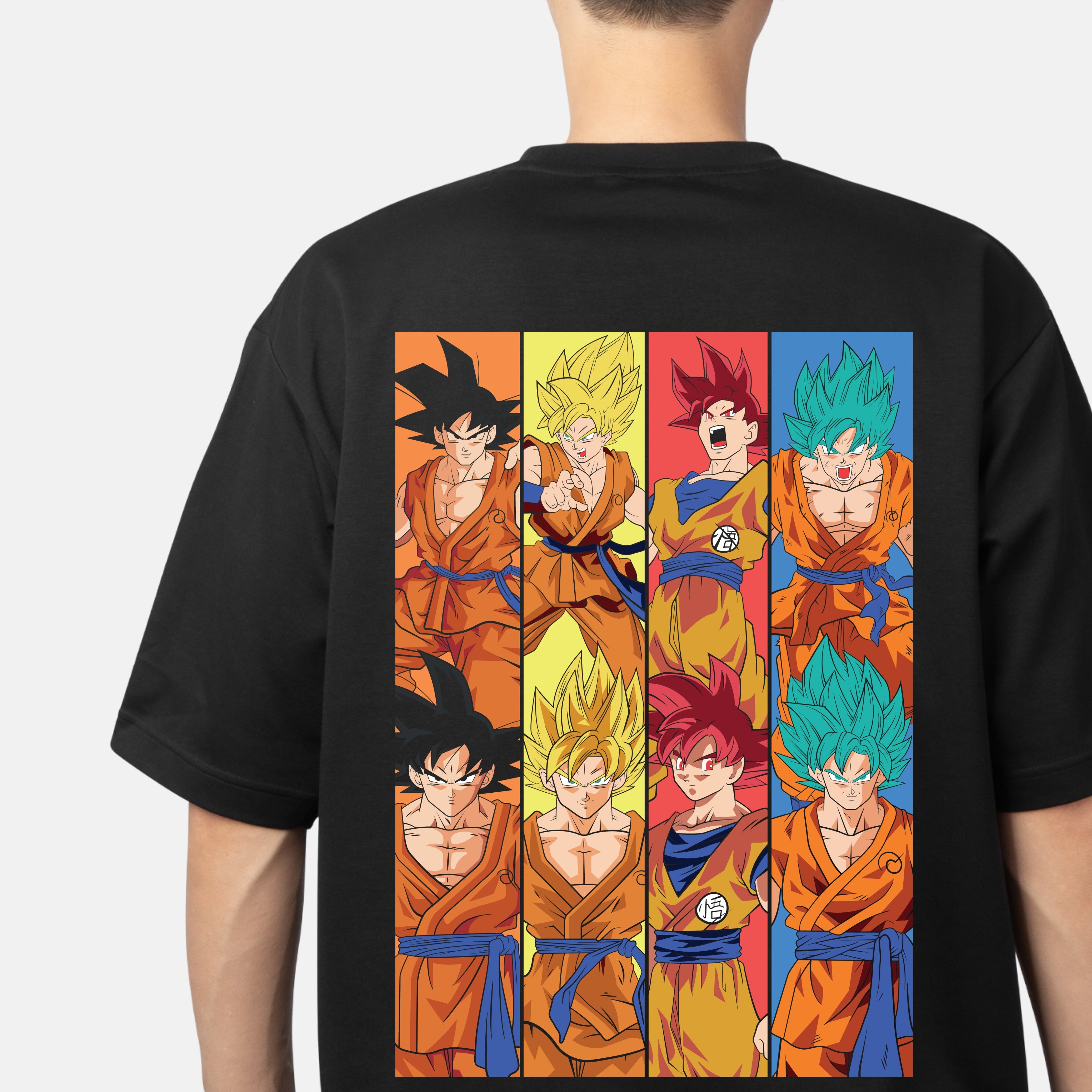 DRAGON BALL- BLACK OVERSIZE TEES