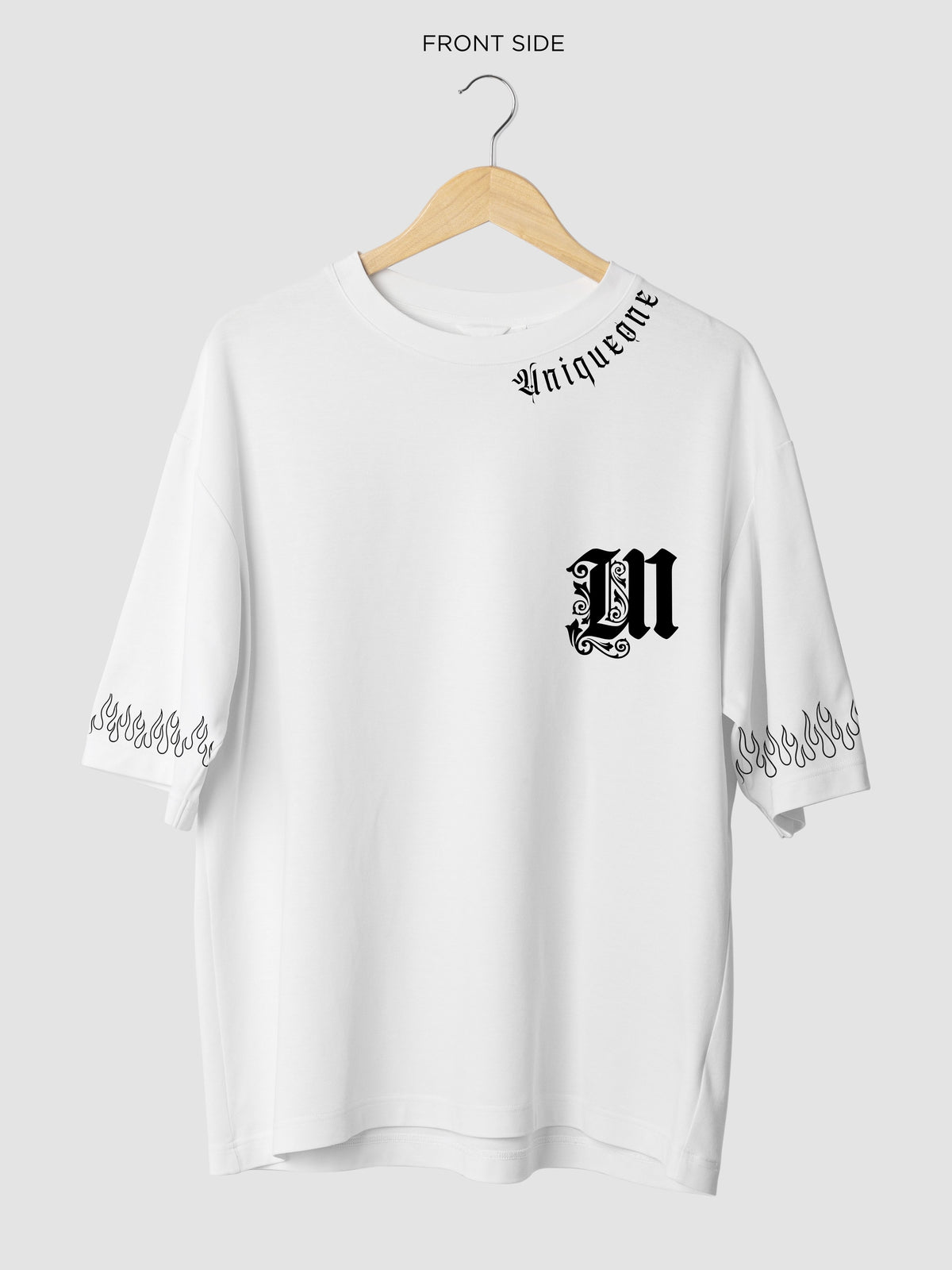 UNIQUE WHITE OVERSIZE TEE