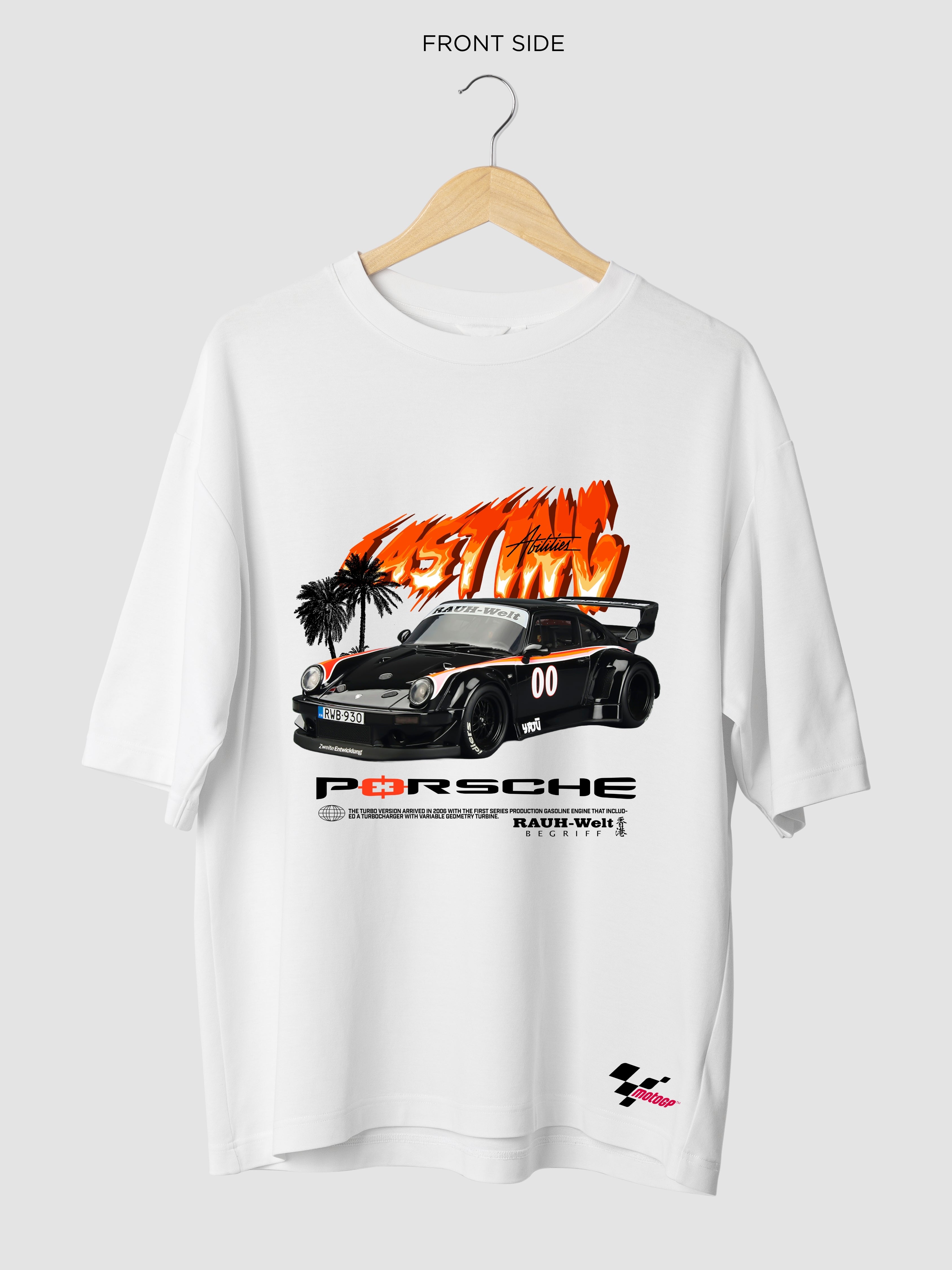MUSTANG- WHITE OVERSIZE TSHIRT