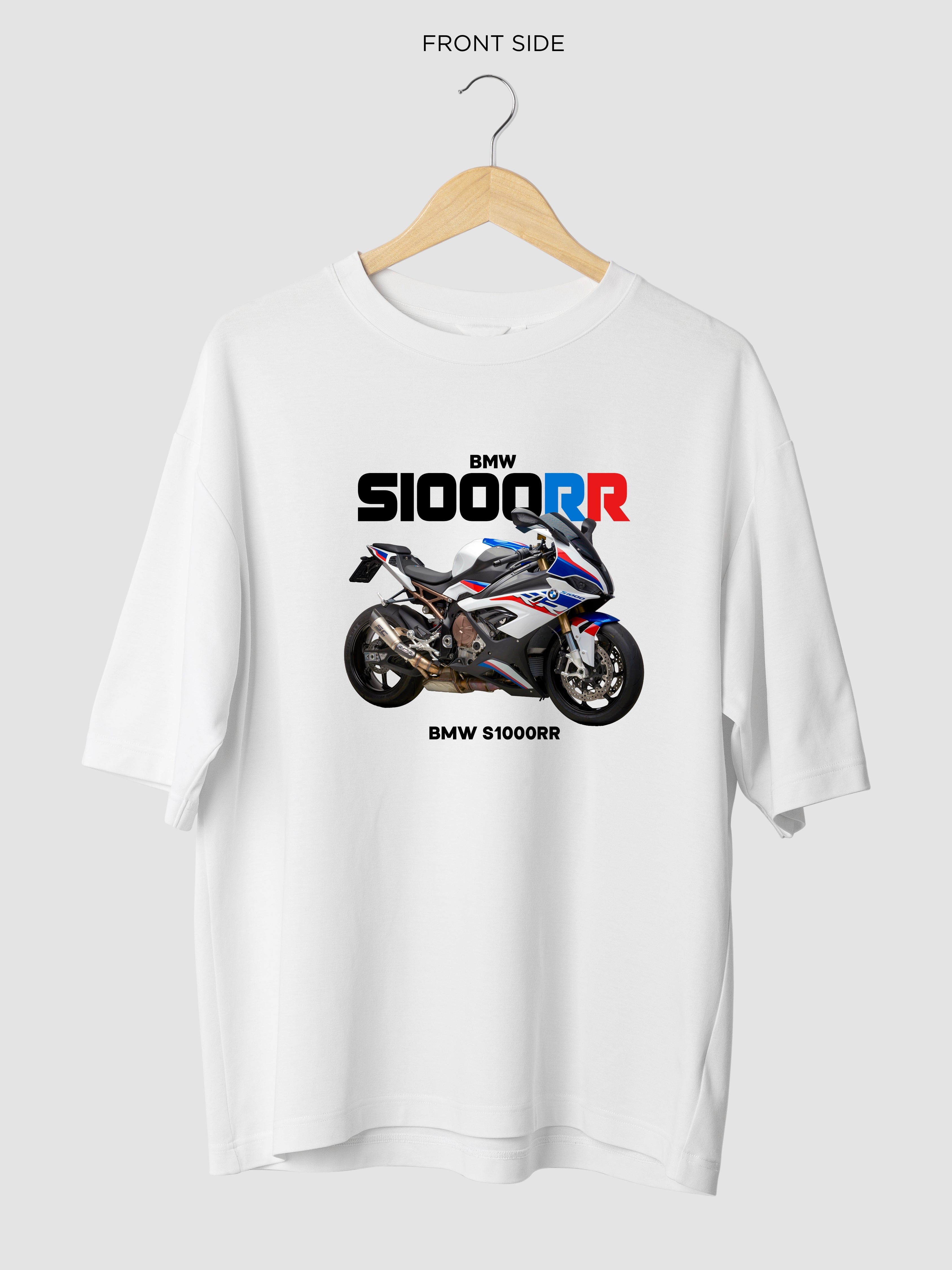 BWM S1000RR-OVERSIZE WHITE TSHIRT