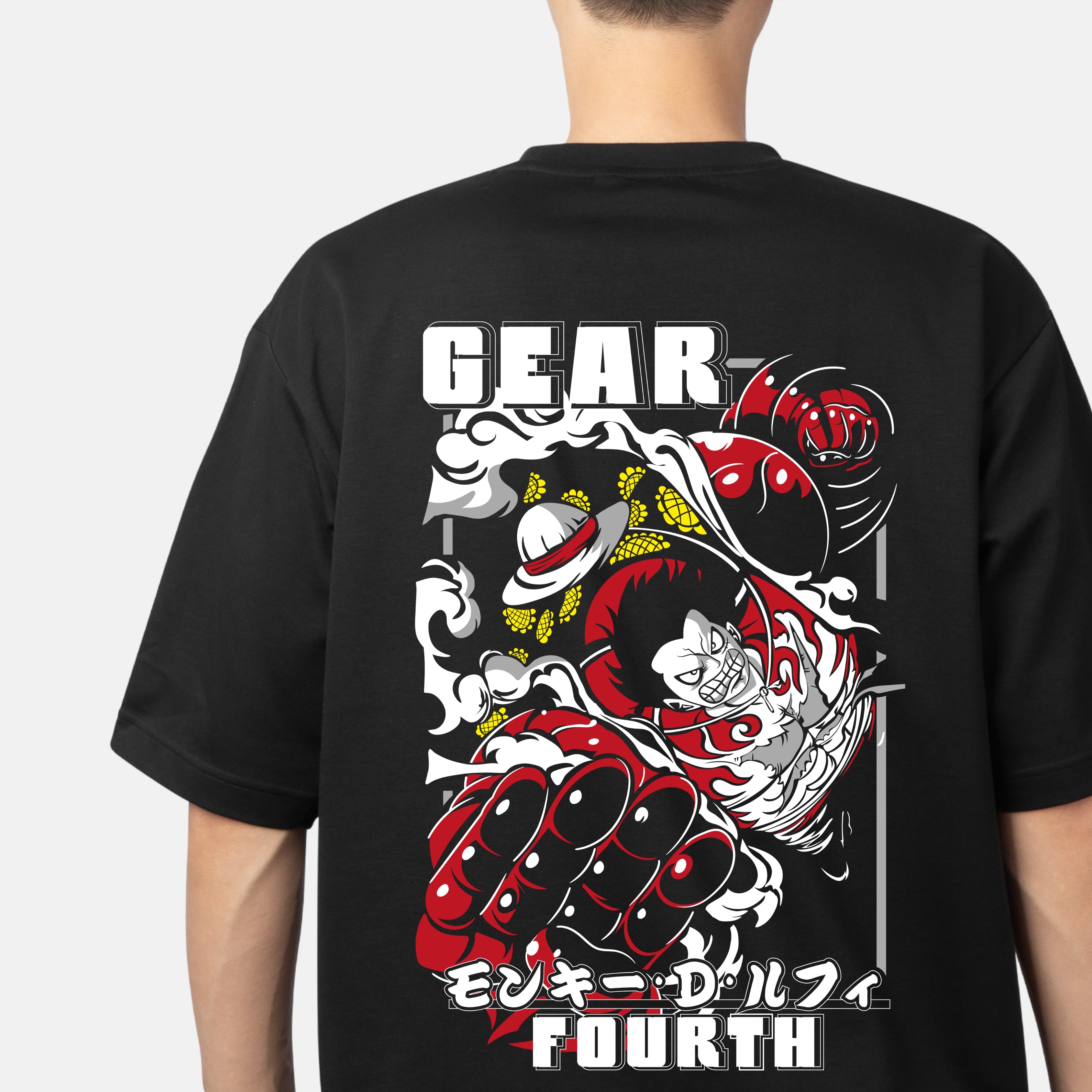 GEAR- BLACK OVERSIZE TSHIRT