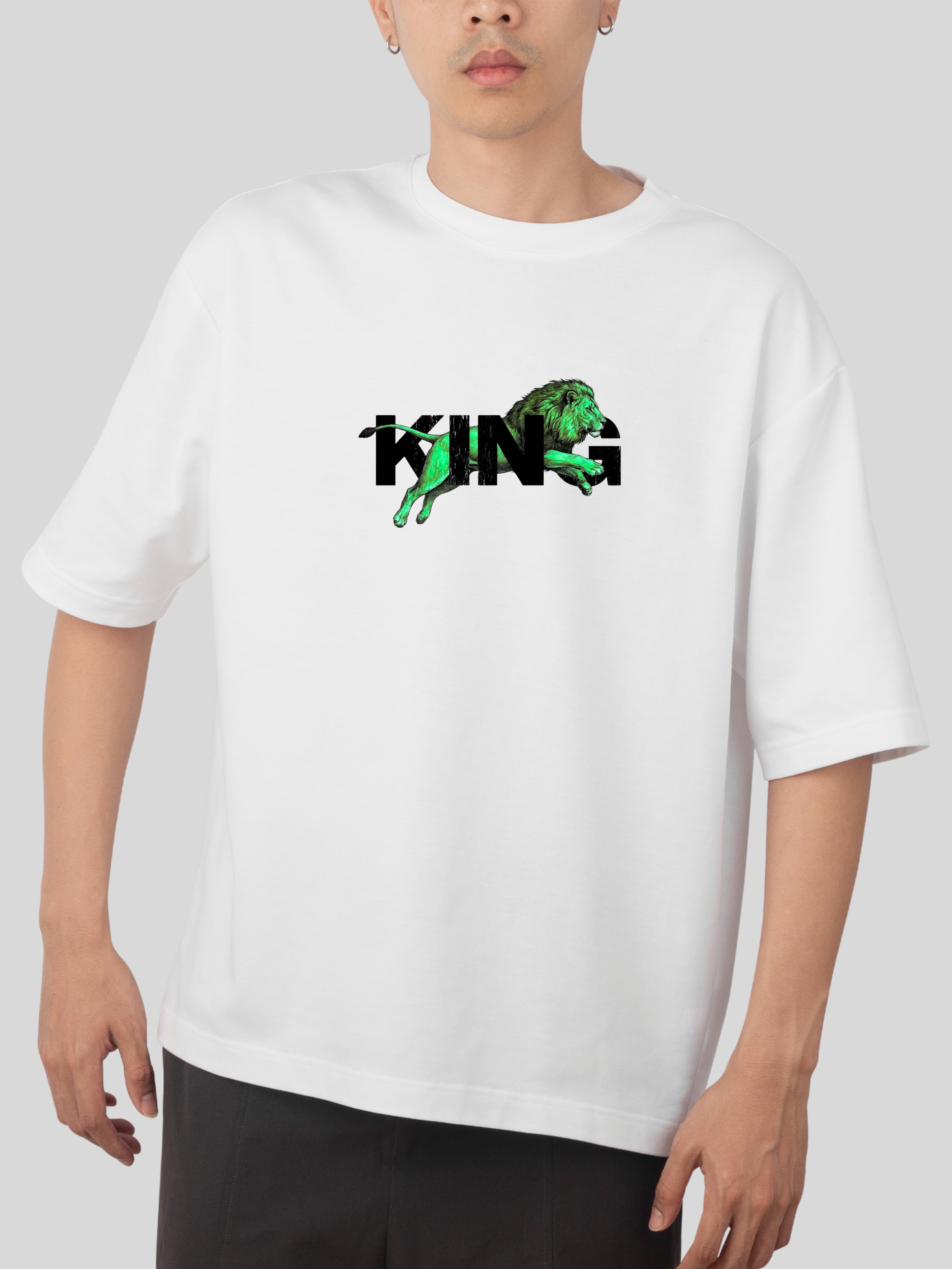 KING - OVERSIZE WHITE TSHIRT