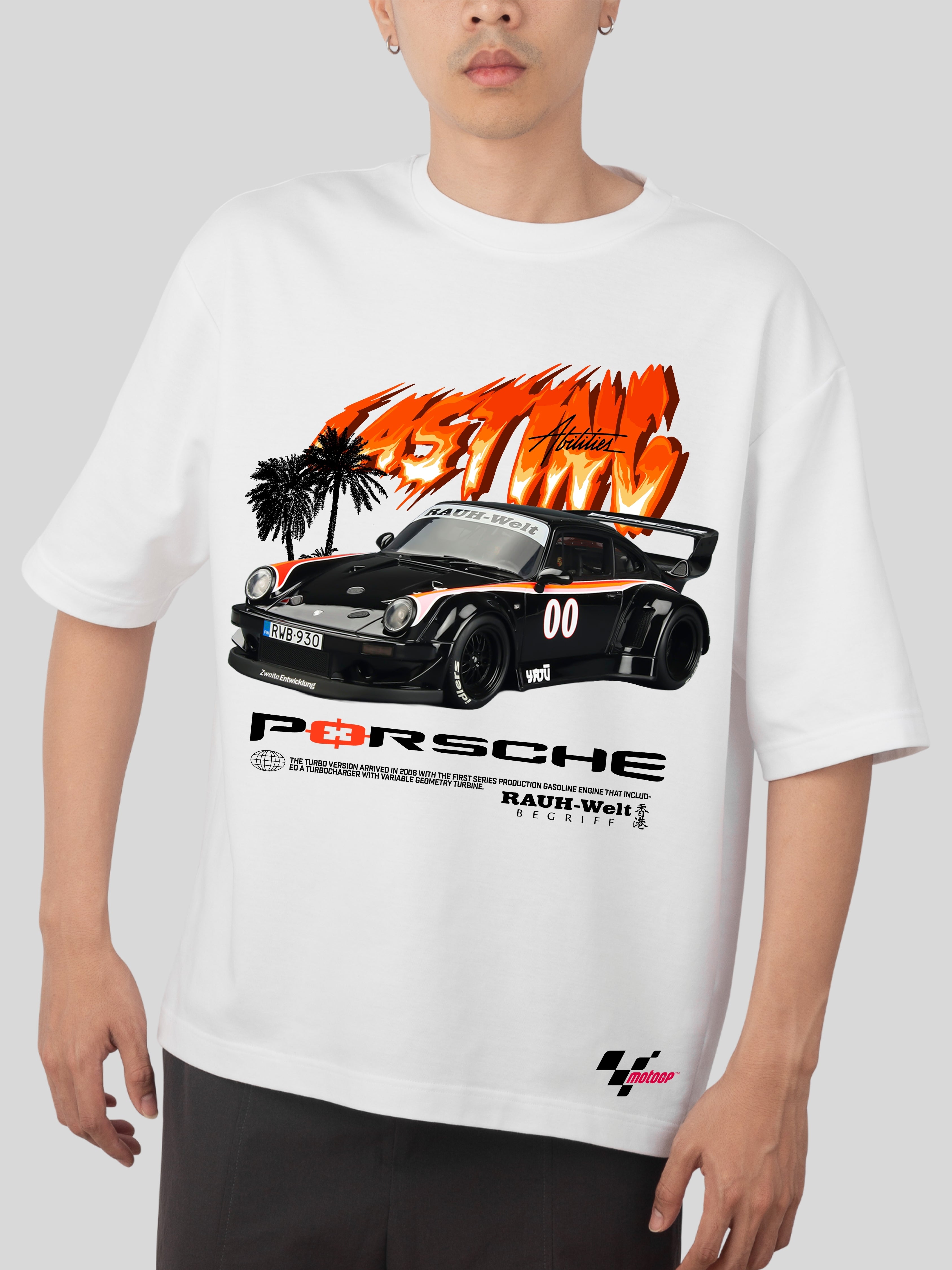 MUSTANG- WHITE OVERSIZE TSHIRT