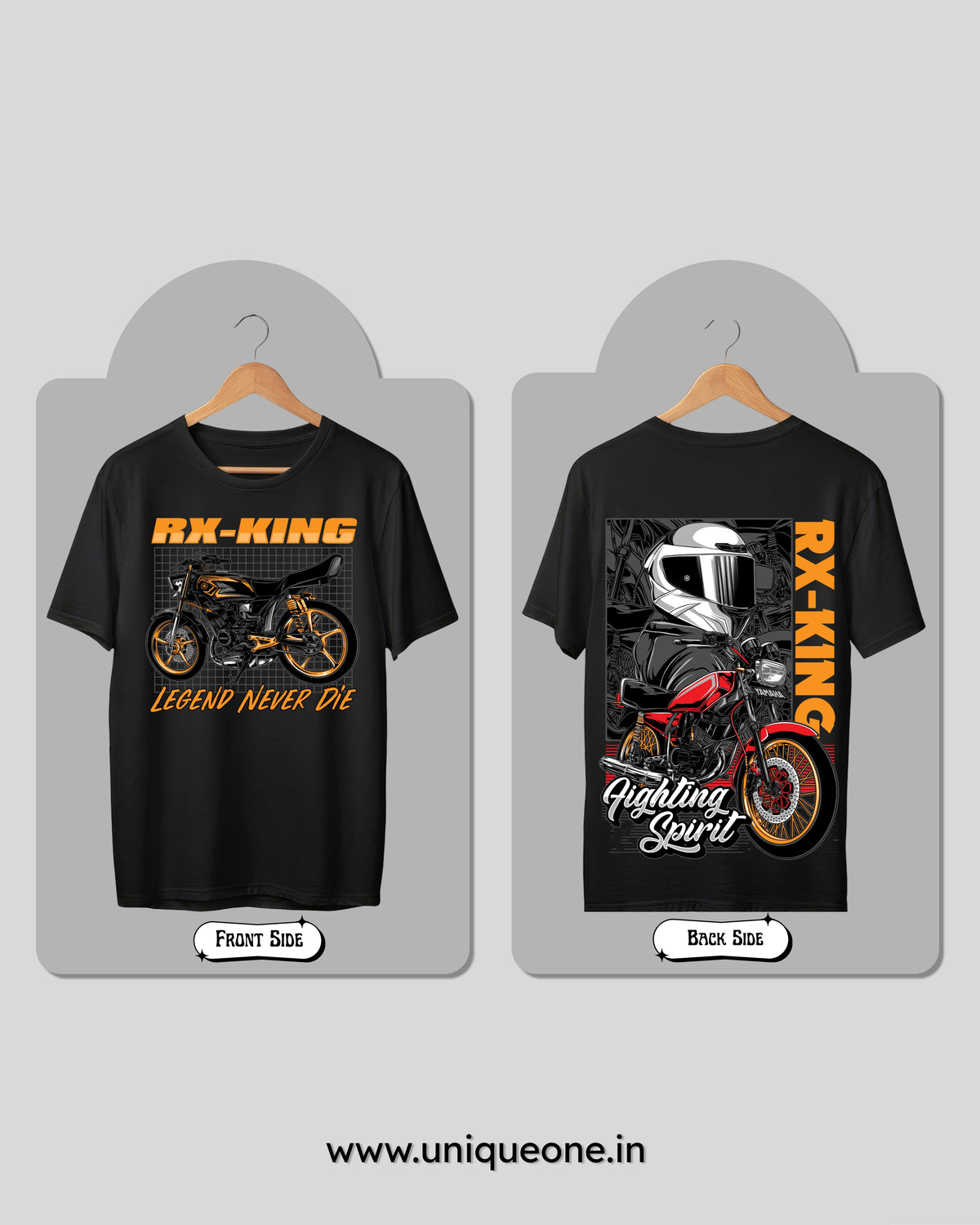 RX KING - BLACK OVER SIZE TEES