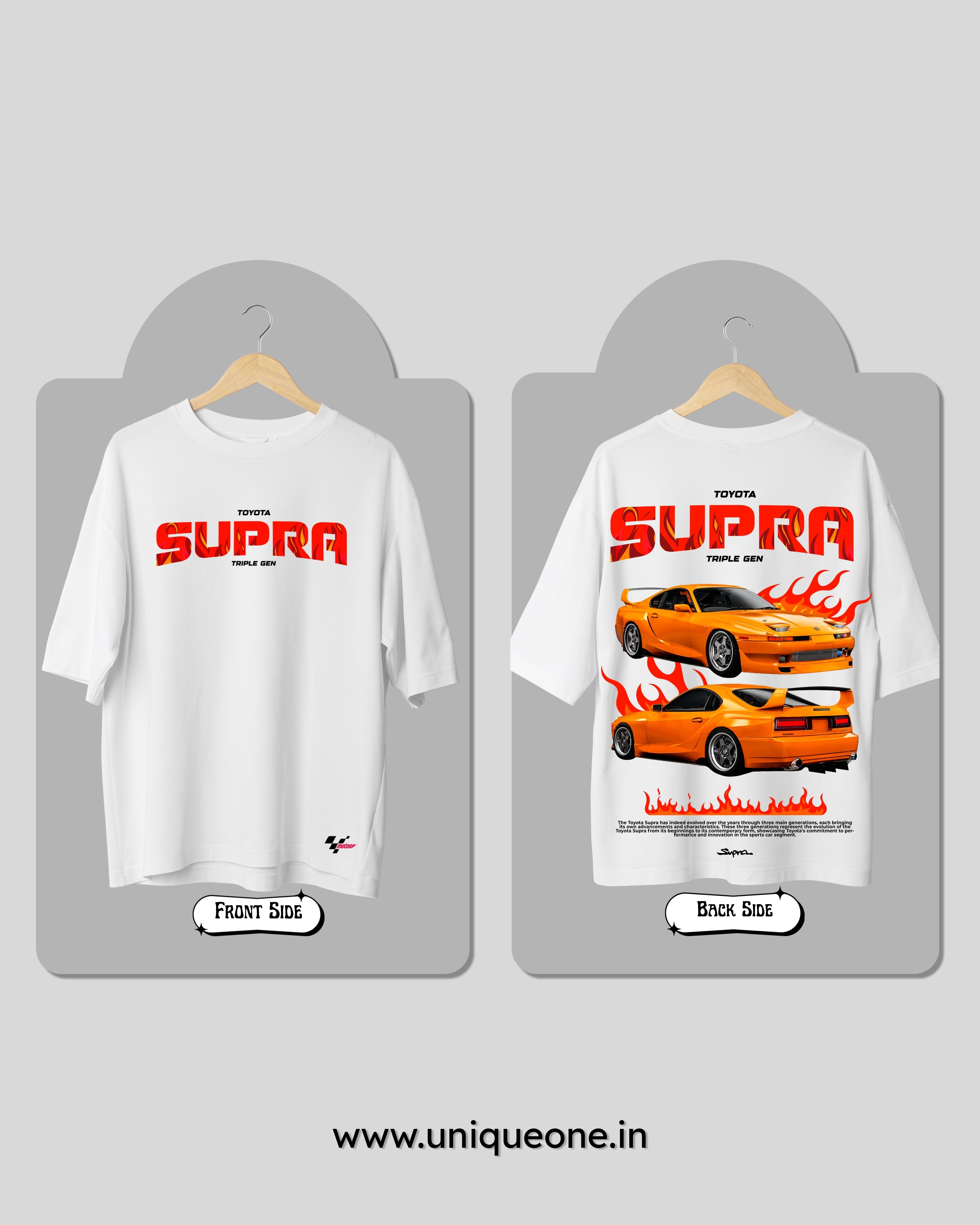 SUPRA- OVERSIZE WHITE TSHIRT