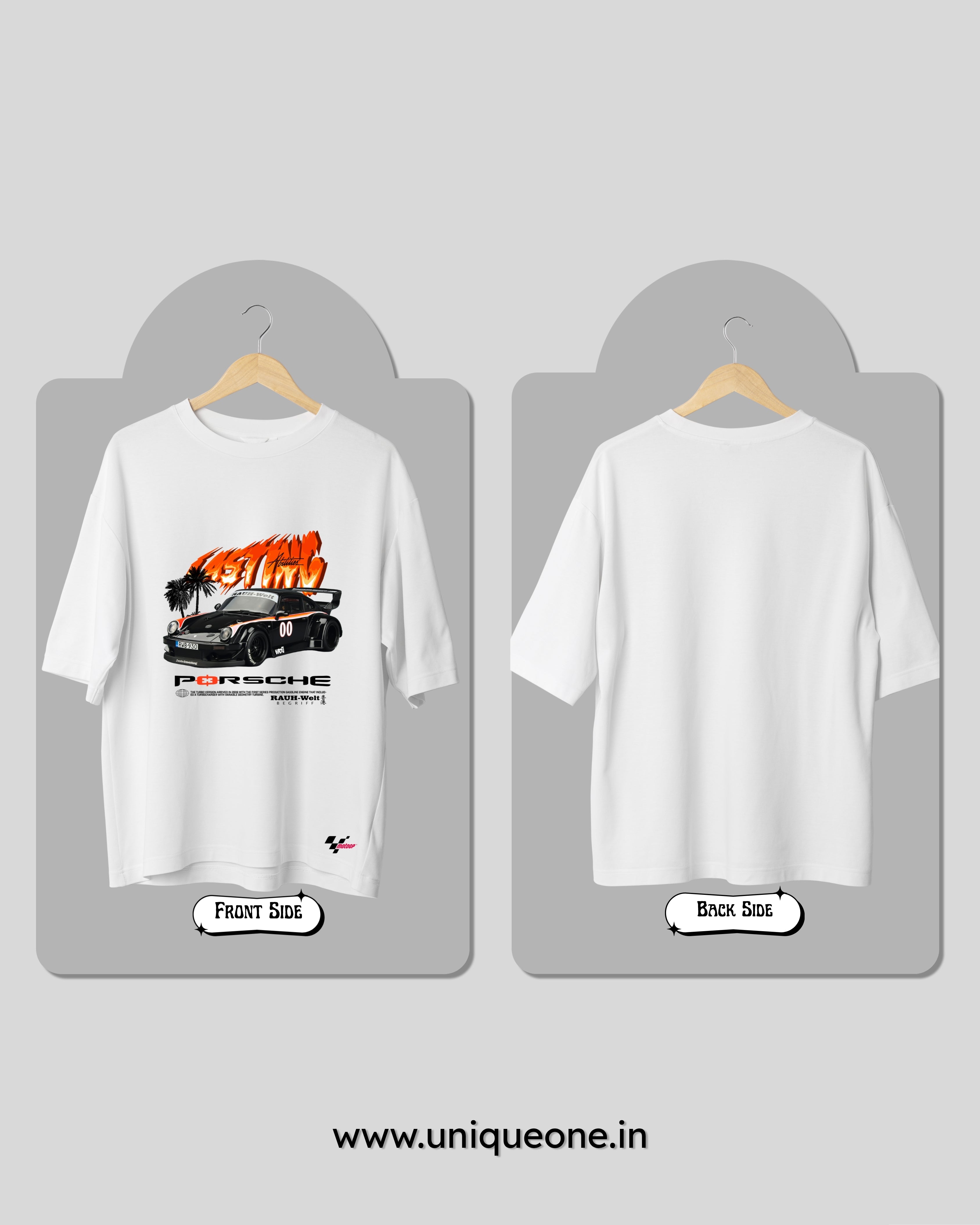 MUSTANG- WHITE OVERSIZE TSHIRT