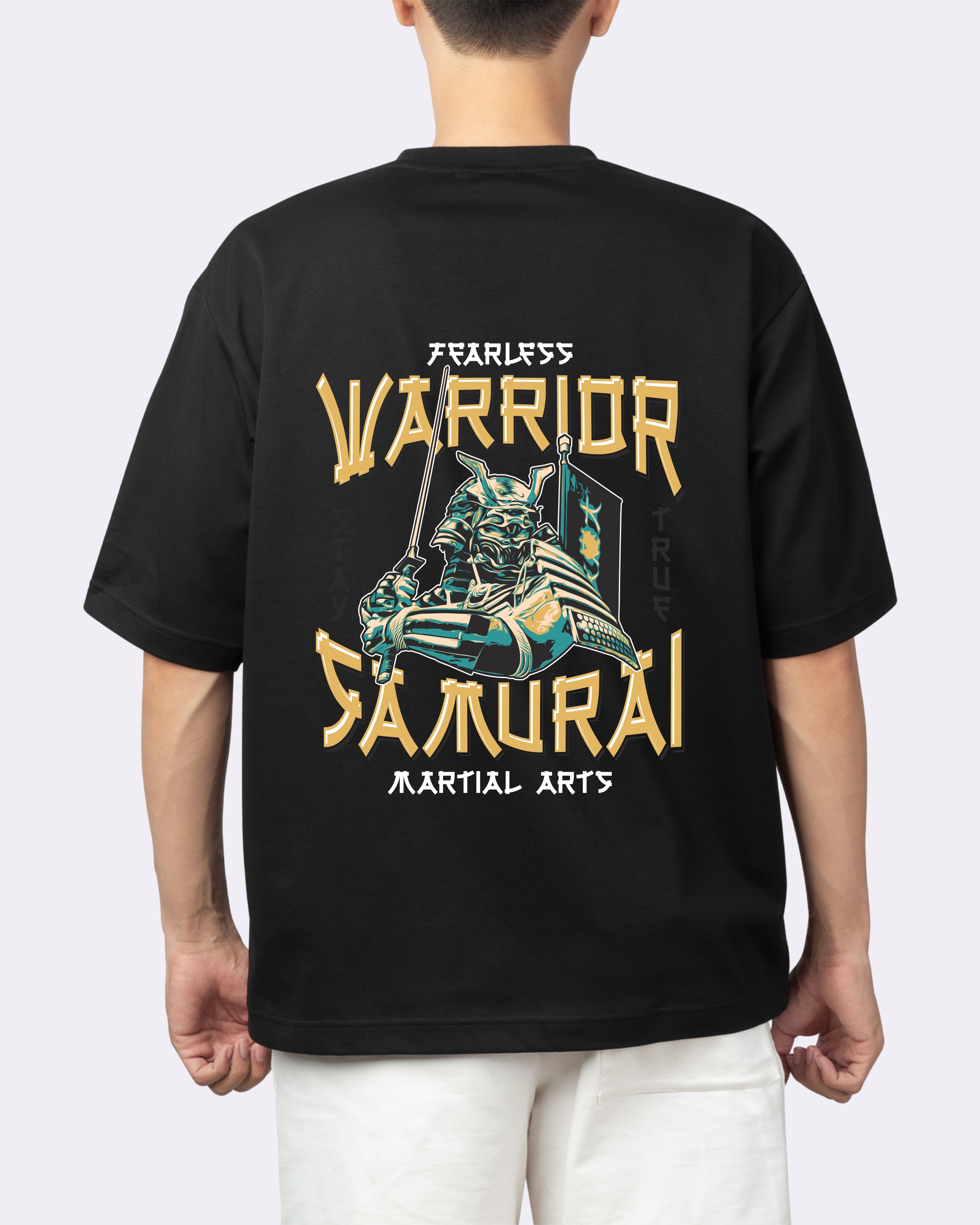 SAMURAI-BLACK OVERSIZE TSHIRT