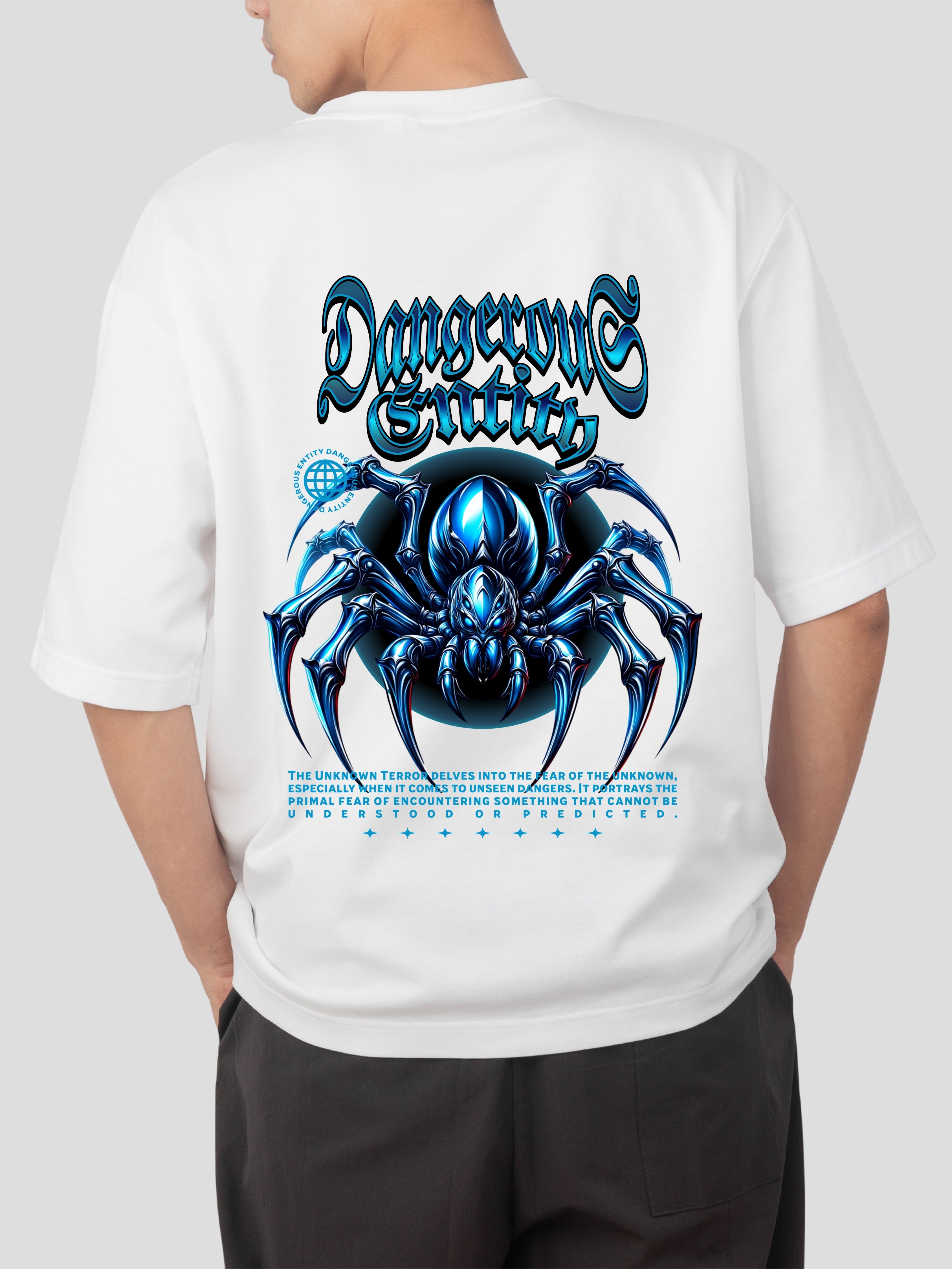 SPIDER -WHITE OVERSIZE TSHIRT