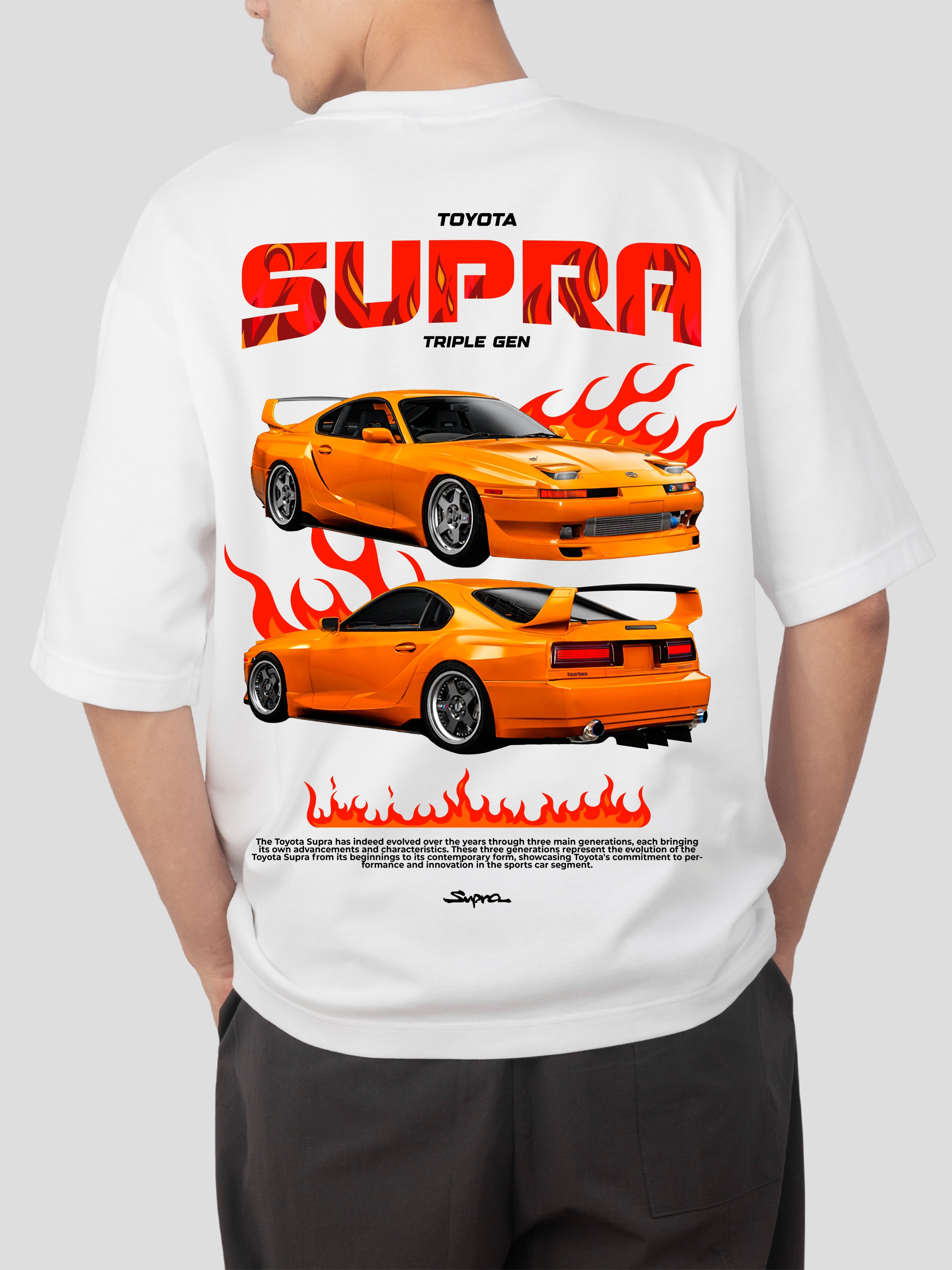SUPRA- OVERSIZE WHITE TSHIRT