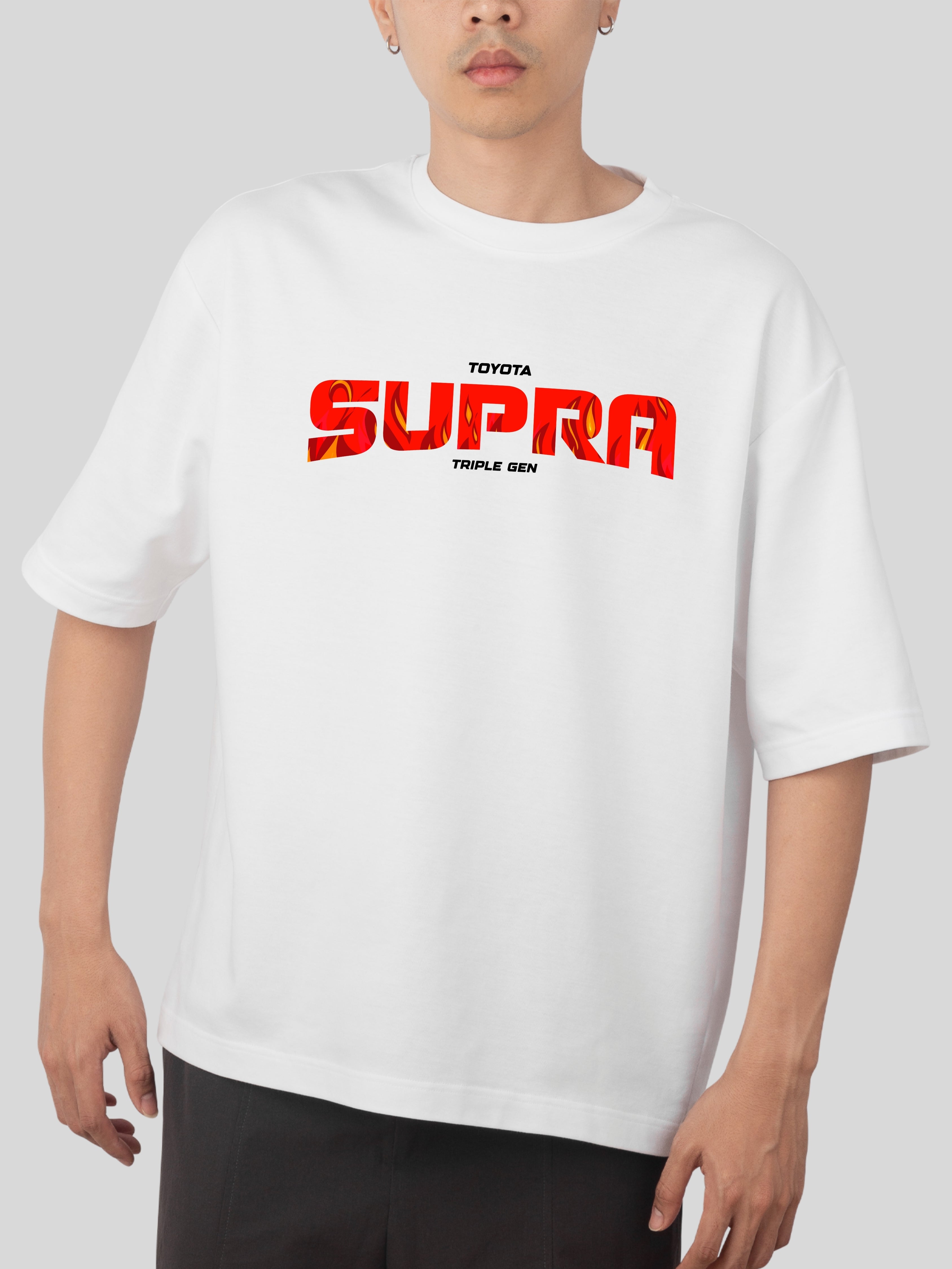 SUPRA- OVERSIZE WHITE TSHIRT