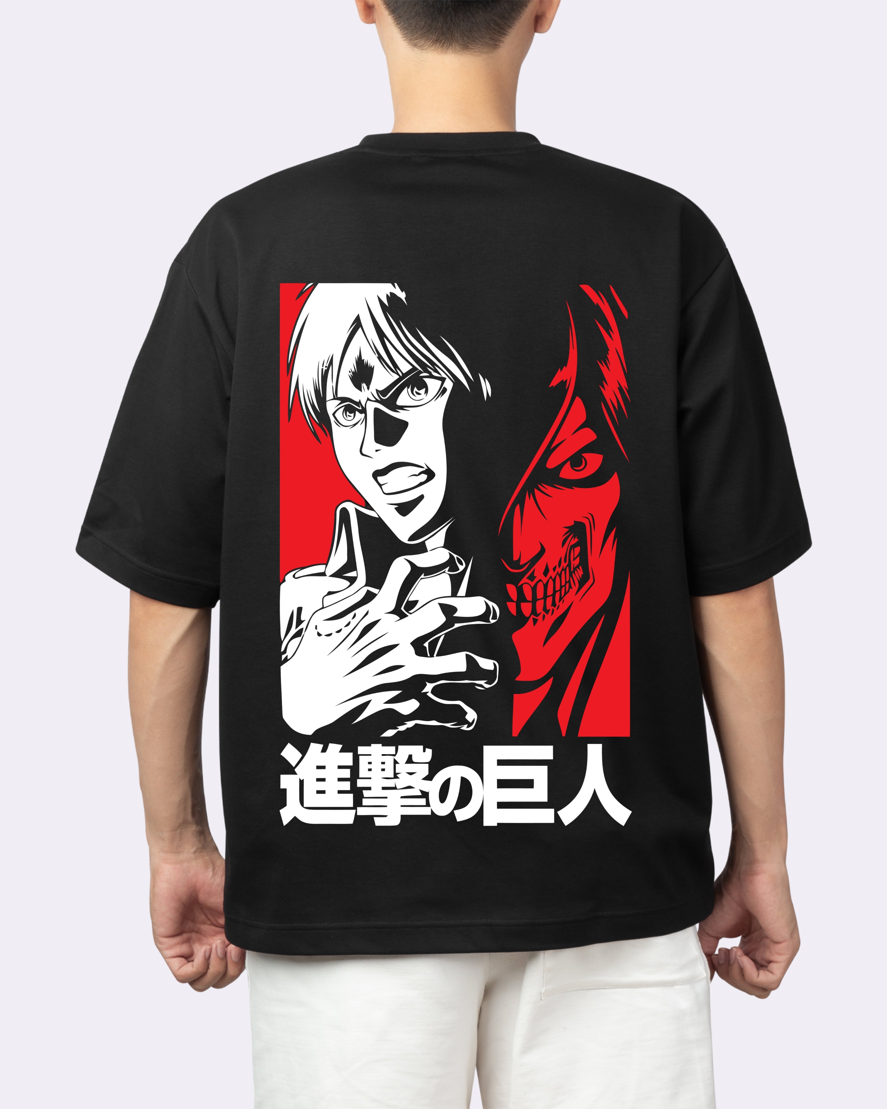 ANIME -OVERSIZE BLACK TEE