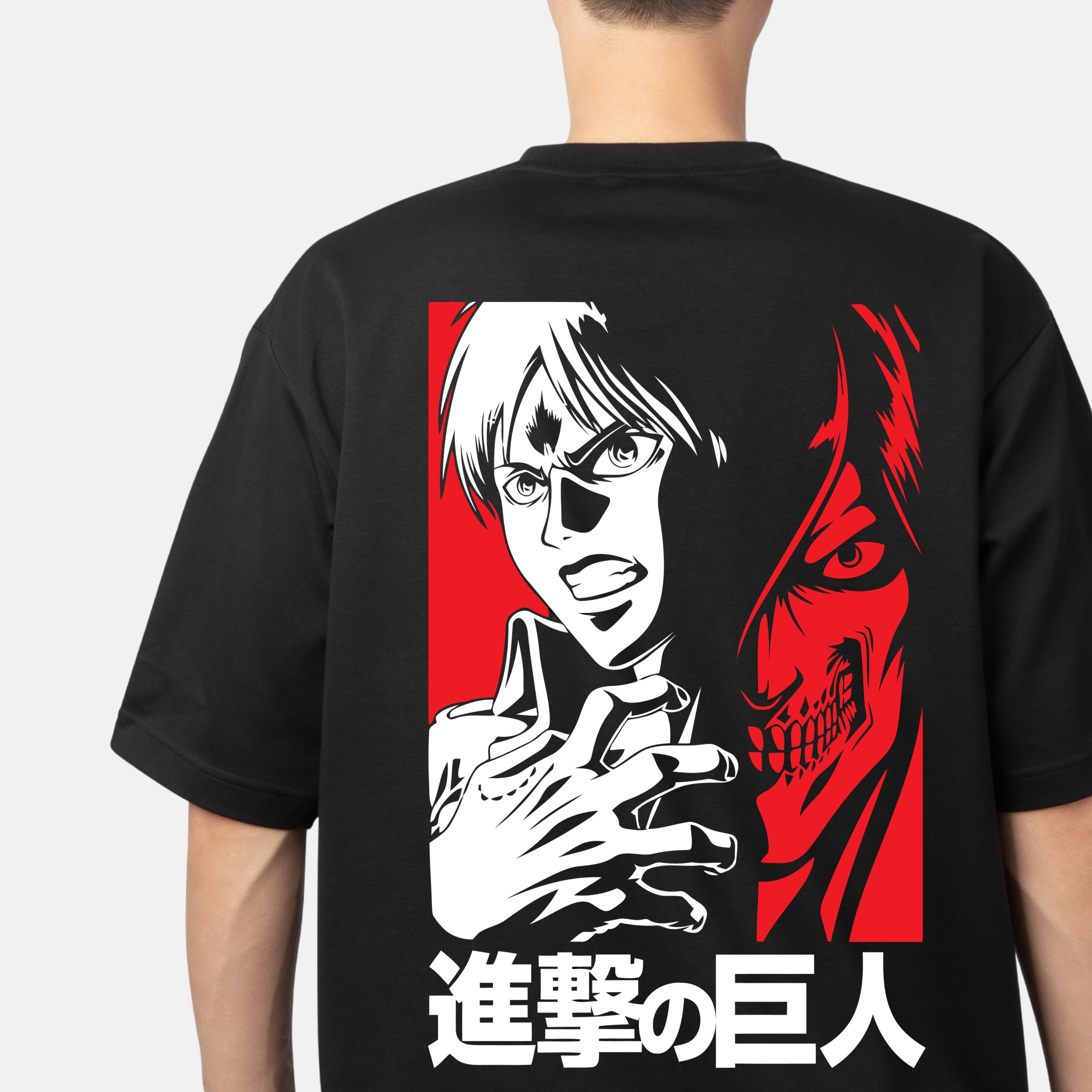 ANIME -OVERSIZE BLACK TEE